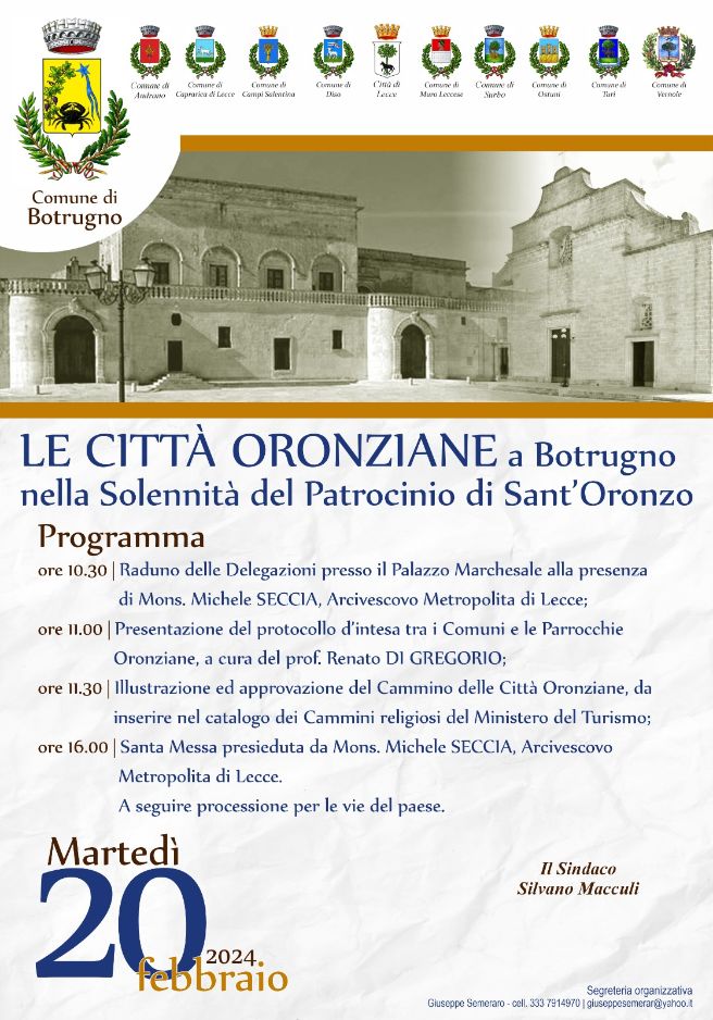 S. Messa e Processione S. Oronzo Botrugno (LE)