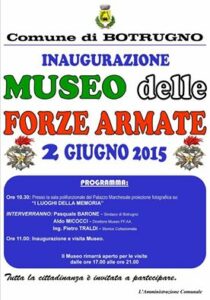 museo-210x300 INAUGURAZIONE MUSEO DELLE FORZE ARMATE A BOTRUGNO (LE)    29 maggio 2015