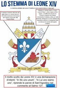 1-205x300 Stemma del nuovo Papa Leone XIV.