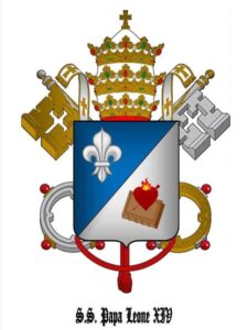 495334671_4971806262958239_9032668265256783168_n-225x300 Stemma del nuovo Papa Leone XIV.